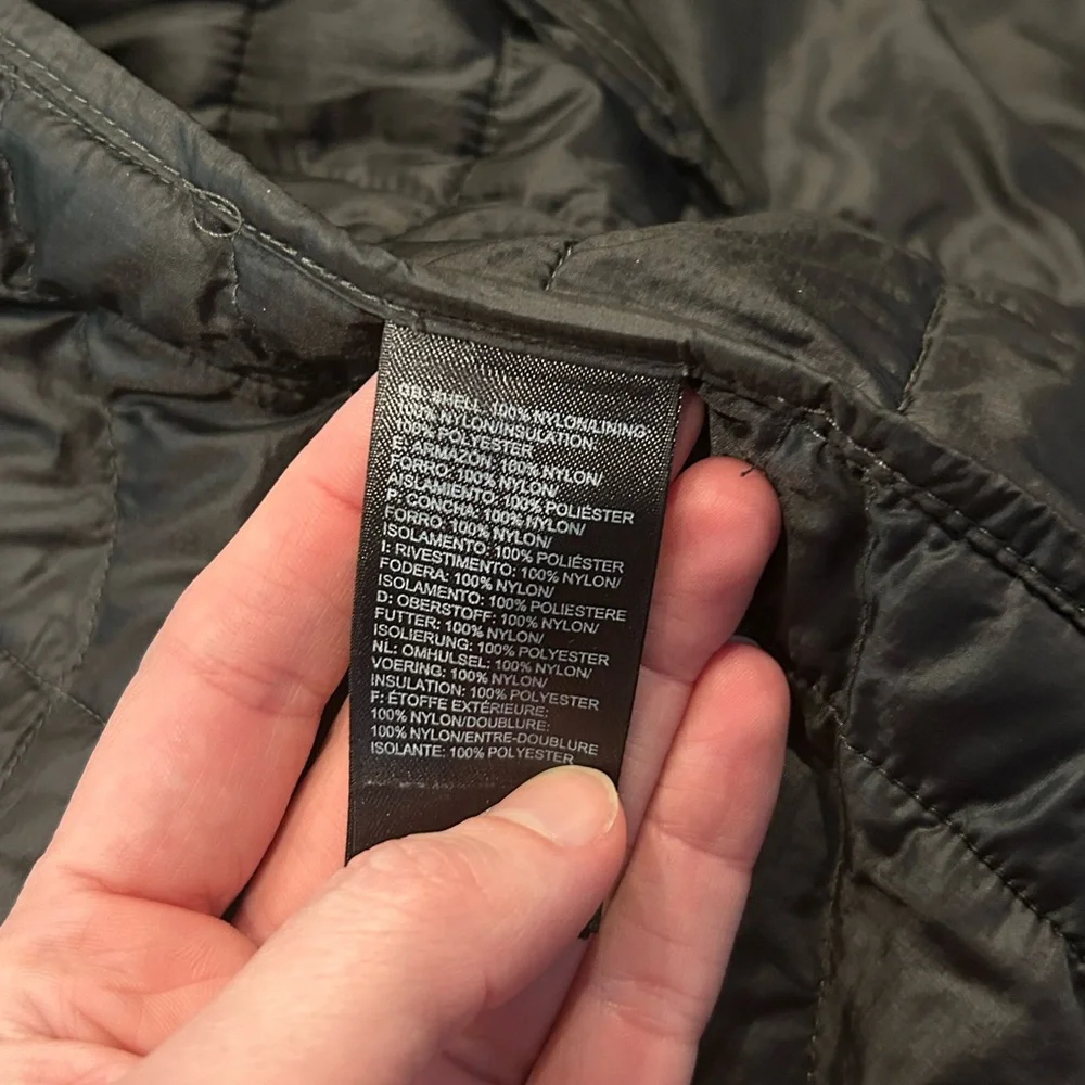 The North Face Thermoball Jacket Men’s M Black Quilted Puffer Jacket Full Zip